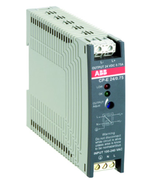 Блок питания ABB CP-E 24/0.75 (регулируемое выходное напряжение) вход 90-265В AC / 120-370В DC, выход 24В DC /0.75A  /1SVR427030R0000/