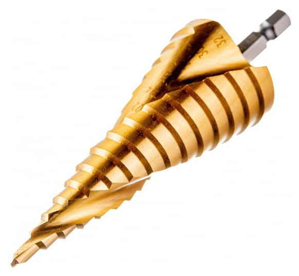 Сверло по жести ступенчатое ТИТАН 4,0 - 32,0 мм  REXANT 12-6613