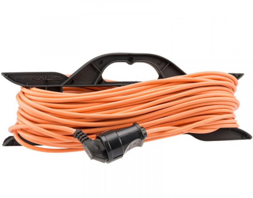 Удлинитель на рамке ПВС 2х1,0 мм², 30 м., оранжевый  REXANT 11-5414
