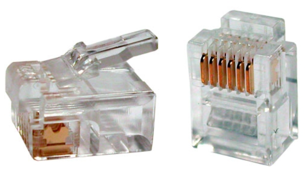 Разъём RJ12 UTP для кабеля категория 3, 6P4C ITK
