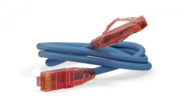 Патч-корд U/UTP, Cat.5e, LSZH, 0.5 м, синий Hyperline PC-LPM-UTP-RJ45-RJ45-C5e-0.5M-LSZH-BL