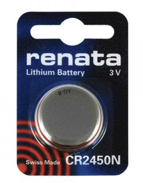 Элемент питания Renata CR 2450 N, Li/MnO2, 540mAh, 3V