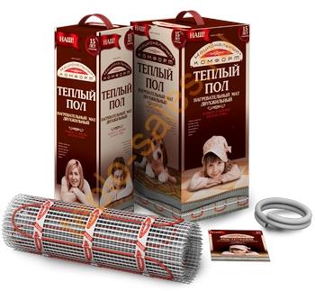 Теплолюкс Комплект теплых полов Национальный комфорт 2НК-300-2,0 мастер с регулятором (двужильный мат, 2,0 кв.м,300 Вт) под плитку