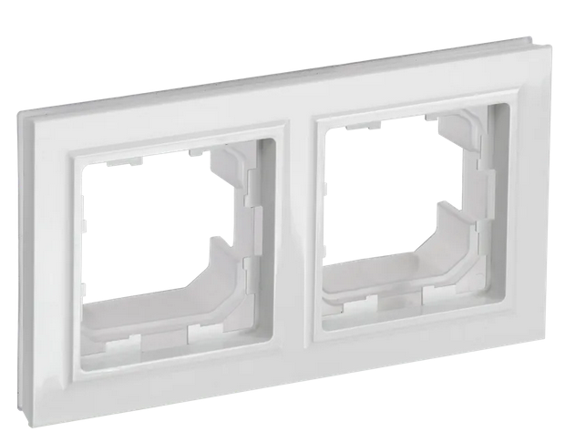 BRITE Рамка 2-мест. IP44 РУ-2-БрБ-44 бел. IEK