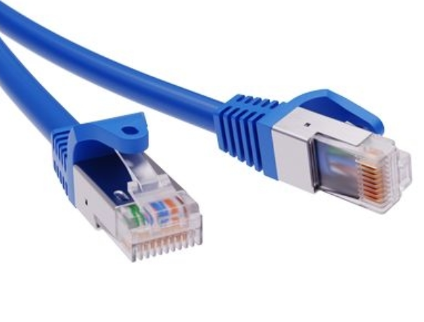 Патч-корд экранированный CAT5E F/UTP 4х2, LSZH, синий, 2.0м