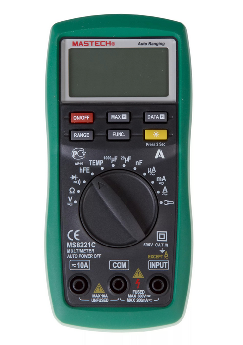 Мультиметр MS-8221С универсальный MASTECH (13-2056) 13-2056