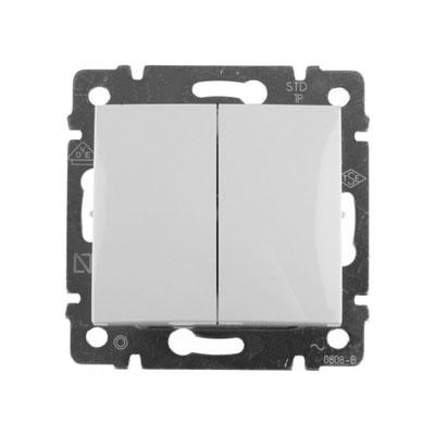 Legrand Valena  Белый Переключатель механизм 2-клавишный 10А /774408 (кратно 10)