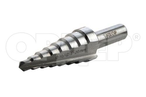 Сверло ступенчатое 6-32мм, 8 ступеней., шаг 3-4мм // Энкор 21632