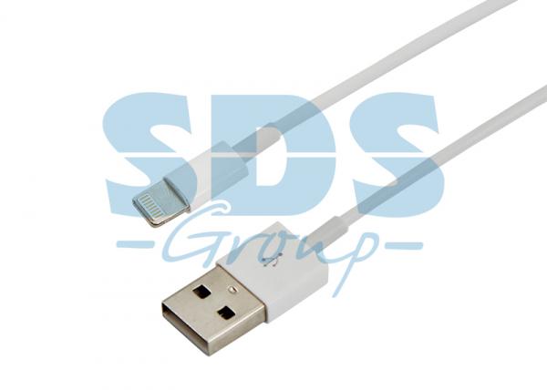 Кабель USB для iPhone 5/6/7 моделей шнур 1М белый 18-1121-10