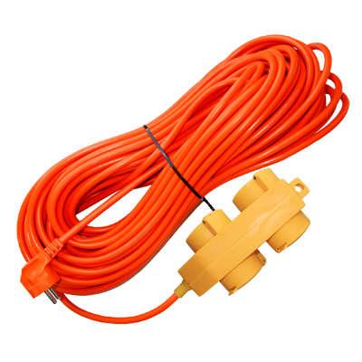 Удлинитель-шнур 4х10м с заземл. 16А IP44 У16-040 ПВС 3х1.5 розетки с защ. крышкой UNIVersal 9633860