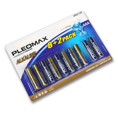 Элемент питания Pleomax LR03 ВР8+2 (кратно 10)