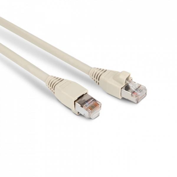 Патч-корд F/UTP, экранированный, Cat.6a, LSZH, 5 м, серый Hyperline PC-LPM-STP-RJ45-RJ45-C6a-5M-LSZH-GY