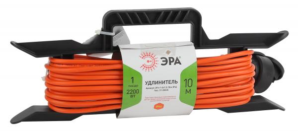 Удлинитель силовой ЭРА UFx-1-2x1.0-10m-IP44 на рамке без заземляющих контактов 1 гнездо 10м ПВС 2х1