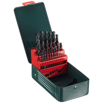 Набор сверл по металлу 1-13 мм, 25 шт., HSS-G // Metabo 627154000