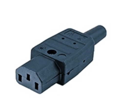 Hyperline CON-IEC320C13 Разъем IEC 60320 C13 220В 10A на кабель (плоские контакты внутри разъема), прямой