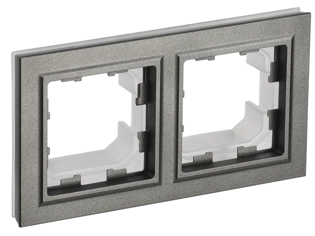 BRITE Рамка 2-мест. IP44 РУ-2-БрШ-44 шамп. IEK