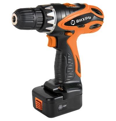 Шуруповерт аккум. 12В, 24Нм, 2акк (Ni-Cd)*1,3а/ч кейс ДА-12-2к // Вихрь 72/14/2 (см описание)