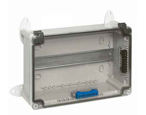 Коробка промышленная пластиковая IP55 - IK07 - RAL 7035 - 220x170x86 мм - прозрачная крышка 035961 Legrand