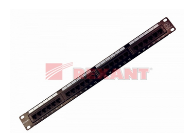 Патч-Панель 24 гнезда RJ-45 CAT5e 19" REXANT 04-0021 04-0021
