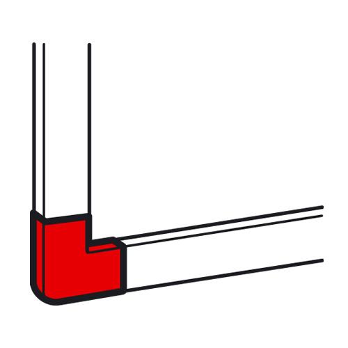 Legrand  METRA  Белый  Угол плоский 16x16 мм 638113