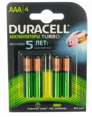 Аккумулятор Duracell HR03-4BL 850mAh предзаряженные