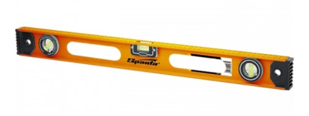 Уровень алюм. 120см  "Рельс", 3 глазка (1 поворотный)// SPARTA