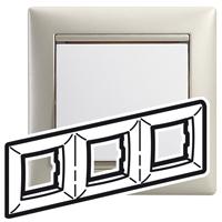 Legrand 770473 Рамка 3п гор Жемчужный VLN