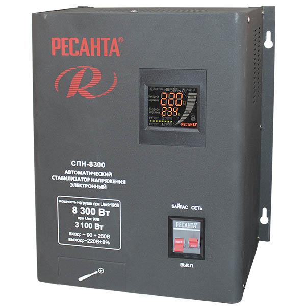 Стабилизатор однофазный релейного типа Ресанта СПН-5 500 с цифр. индикацией 63/6/27