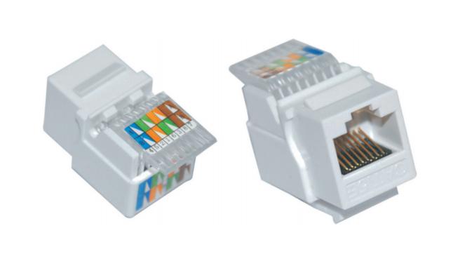 ITK Модуль Keystone Jack кат.5E, FTP, IDC Dual, верт. зад.