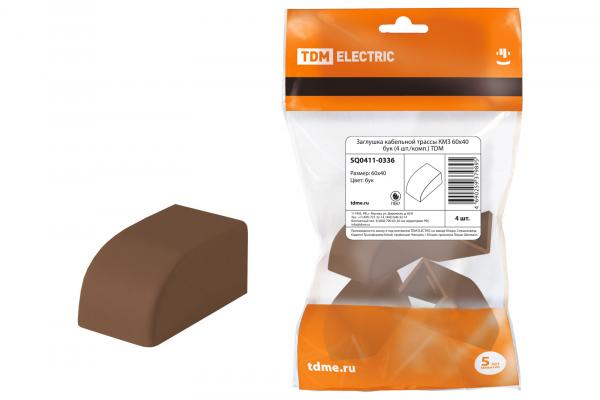 TDM  КМЗ  Бук  Заглушка кабельной трассы  60х40  (4 шт./комплект) SQ0411-0336