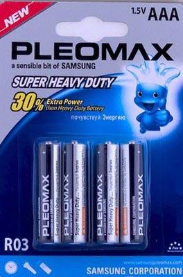 Элемент питания Pleomax R03 BP4