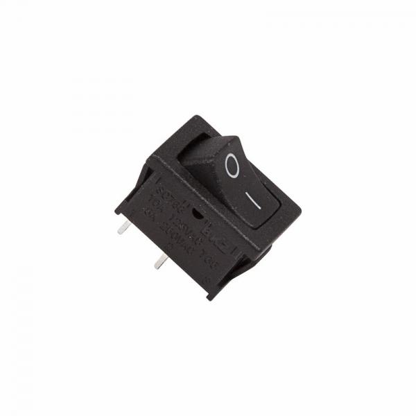 Выключатель клавишный 250V 6А (2с) ON-OFF черный  Mini  (RWB-201, SC-768)  REXANT 36-2110