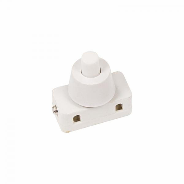 Выключатель-кнопка 250V 2А (2с) ON-OFF  белый  (PBS-17A) (для настольной лампы)  REXANT 36-3012