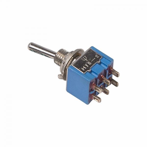 Тумблер 250V 3А (6c) ON-ON двухполюсный  Micro  (MTS-202)  REXANT 36-4020