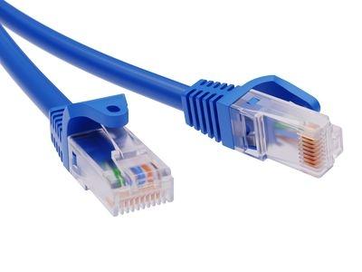 Патч-корд неэкранированный CAT5E U/UTP 4х2, LSZH, синий, 1.0м