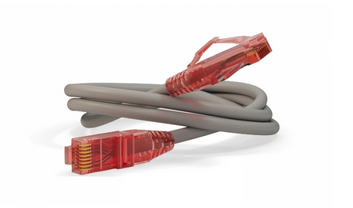 Патч-корд UTP, Cat5e, LSZH, 3,0м серый Hyperline PC-LPM-UTP-RJ45-RJ45-C5e-3M-LSZH-GY