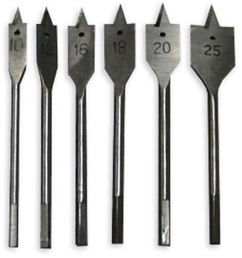 Набор сверл перовых по дереву 10-25мм, 6шт //888 6867120