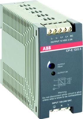 ABB Блок питания CP-E 12/2.5 (регулир. вых. напряж) 90-265В AC / 120-370В DC, выход 12В DC /2.5A /1SVR427032R1000/