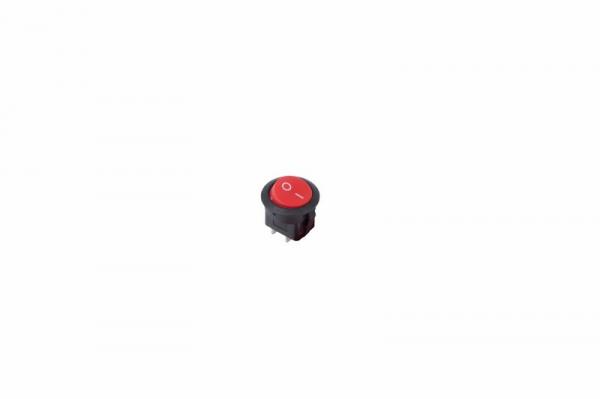 Выключатель клавишный 250V 6А (2с) ON-OFF красный круглый (RWB-213, SC-214, MRS-102-8)  REXANT 36-2560