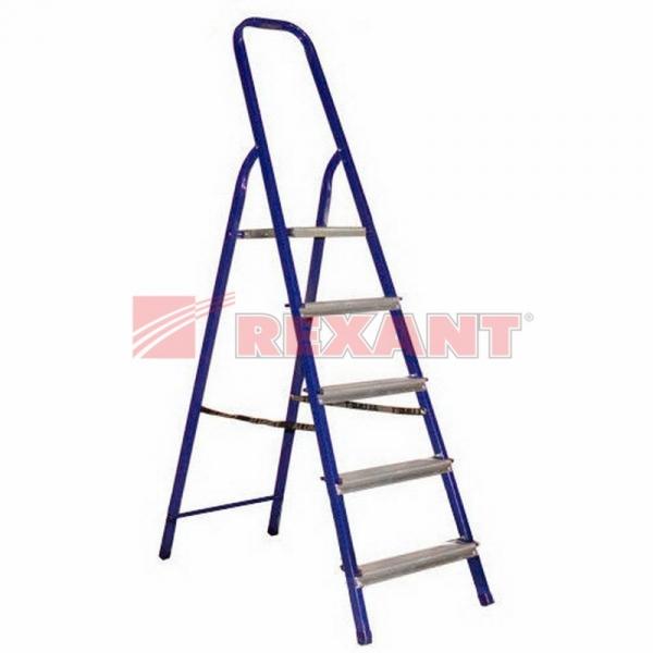 Стремянка металлическая комбинированная пять ступеней 12-5046