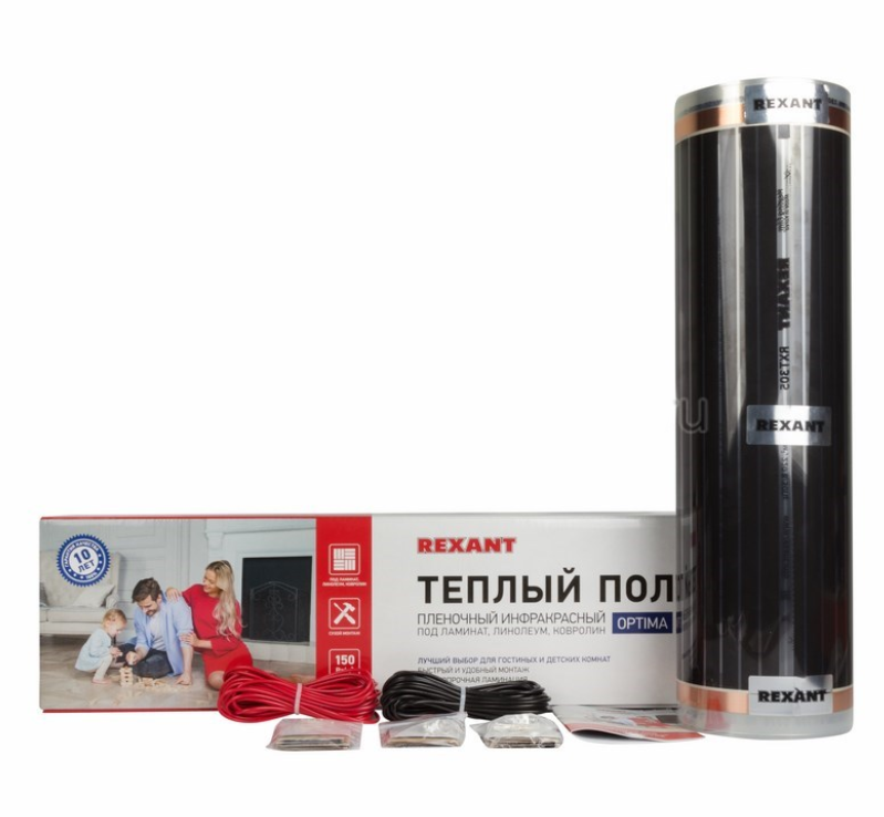 REXANT Пленочный теплый пол  Optima 150 12 м²/0,5 х 24 м/1800 Вт 51-0515-7