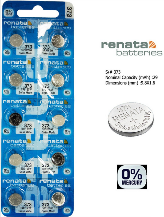 Элемент питания RENATA 373 (SR916SW S916L)