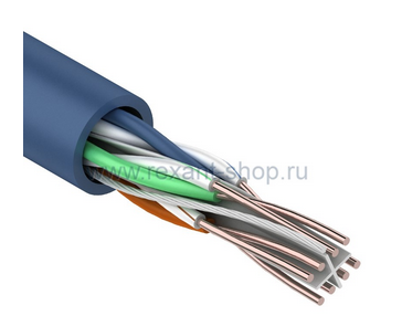 Кабель UTP 4PR 23AWG, CAT6 (бухта 305 м) REXANT 01-0047