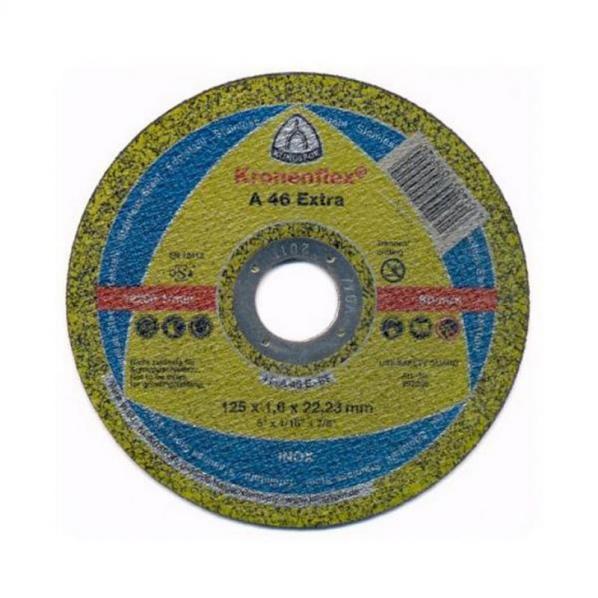 Круг отрезной по металлу 125х1.6х22 + нержавеющая сталь A24/46 Extra  Klingspor Германия