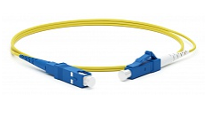 Hyperline FC-S2-9-LC/UR-SC/UR-H-1M-LSZH-YL Патч-корд волоконно-оптический (шнур) SM 9/125 (OS2), LC/UPC-SC/UPC, 2.0 мм, simplex, LSZH, 1 м