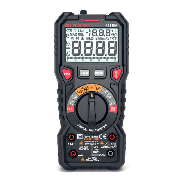 Многофункциональный цифровой мультиметр c True RMS KT118A КВТ