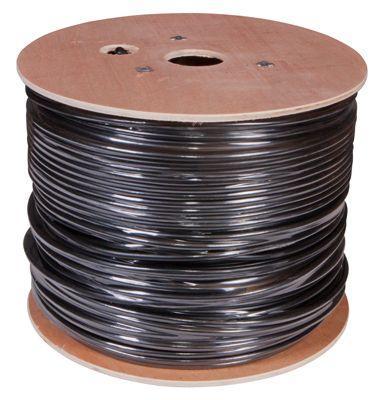Кабель витая пара F/UTP 4х2х24AWG кат.5e solid CU PE OUTDOOR черн. 305м (м) Rexant 01-0146