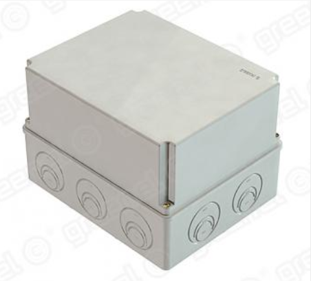 Коробка приборная наружного монтажа 240х195х165мм IP44, в комплекте кабельные вводы GE51028 (D25)-3шт, GE51037 (D32)-2шт  (4шт)