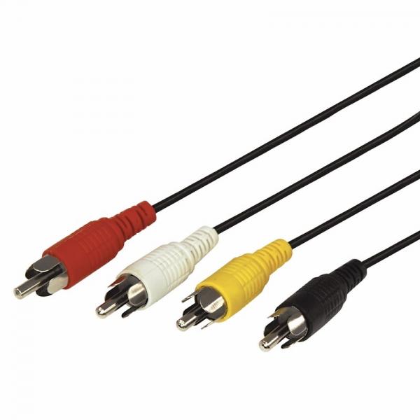 Шнур  4х4 RCA  1М  REXANT 17-0301