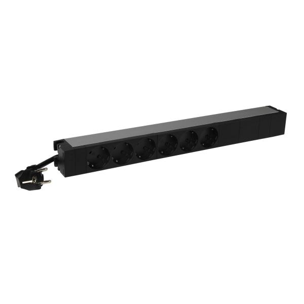 Legrand 646806 PDU - Блок распределения питания - 6 розеток 2К+3 - немецкий стандарт - шнур питания 3м - 19'' - 16А